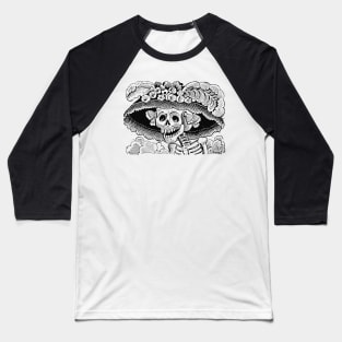 Calavera La Catrina Dapper Skeleton Baseball T-Shirt